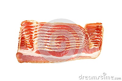 Sliced â€‹â€‹bacon Stock Photo